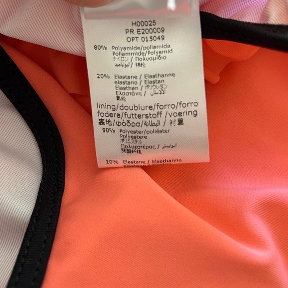*NWT* GIVENCHY BABY RUFFLED COLLAR LOGO SWIMSUIT IN BEAUTIFUL CORAL, 6 MONTHS - Picture 3 of 7